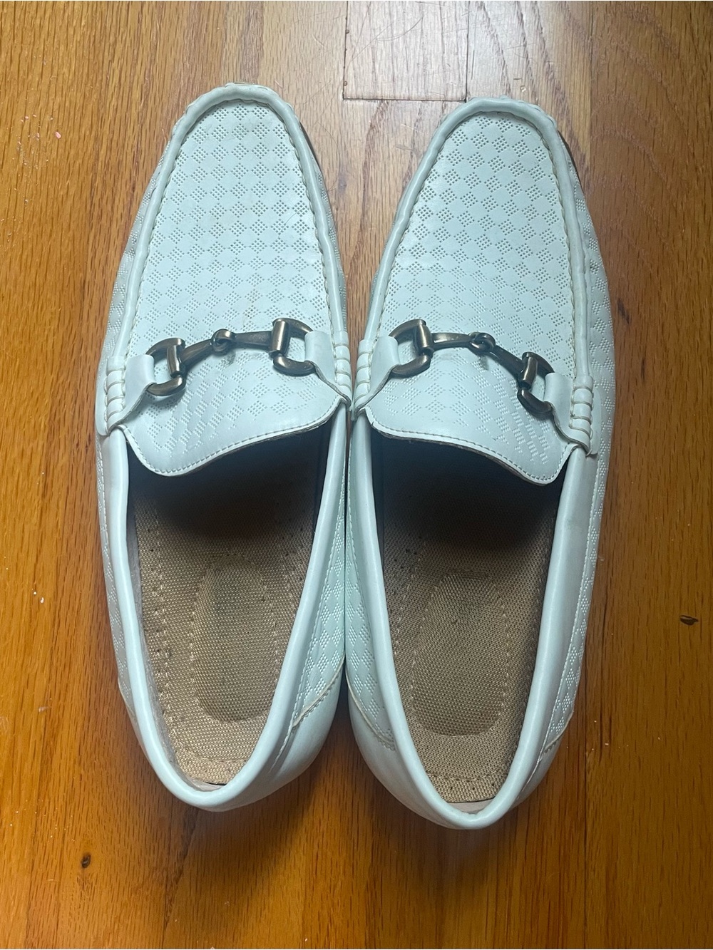 White Men's Slip-On Loafers